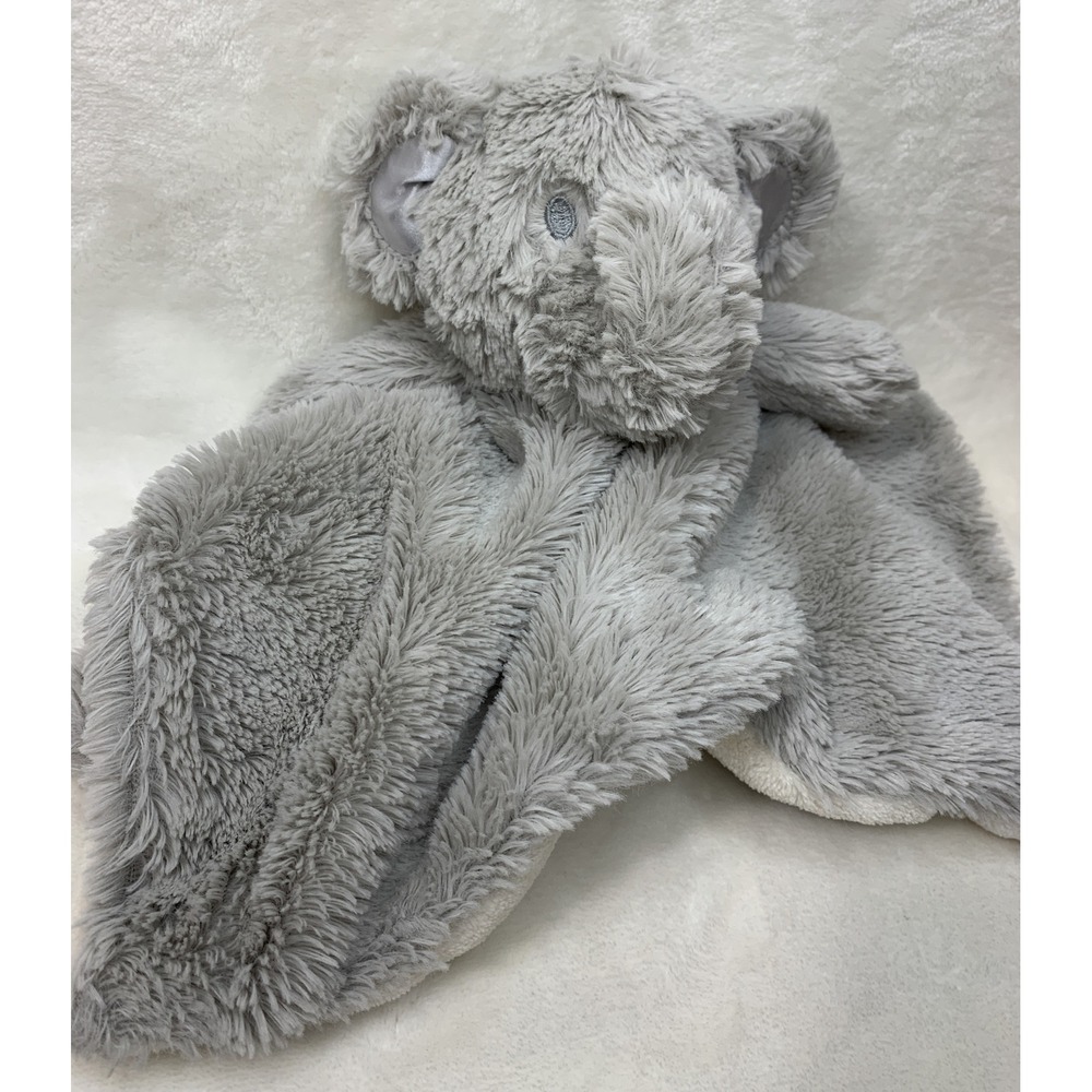 Kellytoy Gray Elephant Security Blanket K Luxe Grey Plush Baby Lovey Rattle‎ Toy